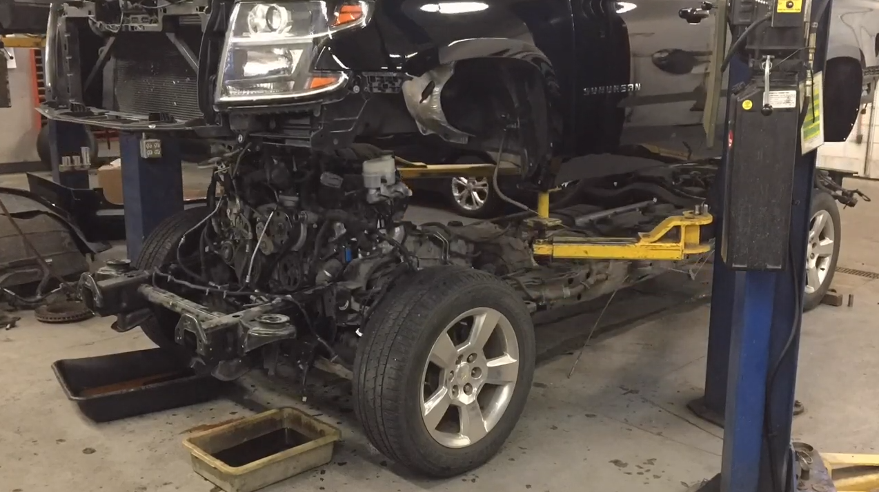 Time Lapse Of A Full Frame Swap On A 2015 Chevy Suburban